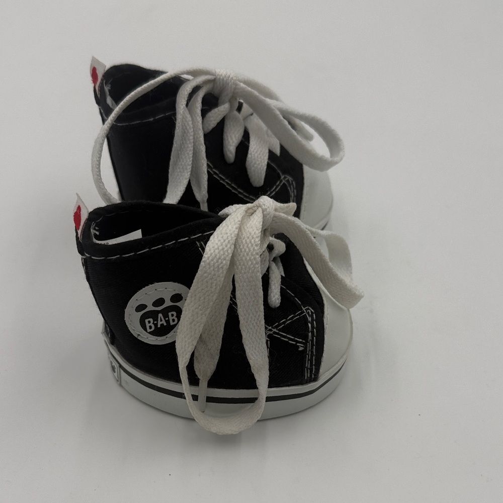 Build-A-Bear Black and White High-Top Sneakers